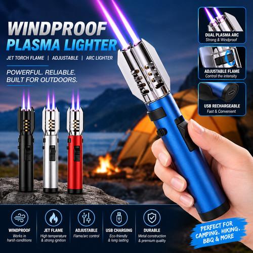 Windproof plasma lighter jet - windproof,
