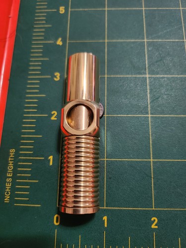 New brass tobacco smoking pipe - smoking,
